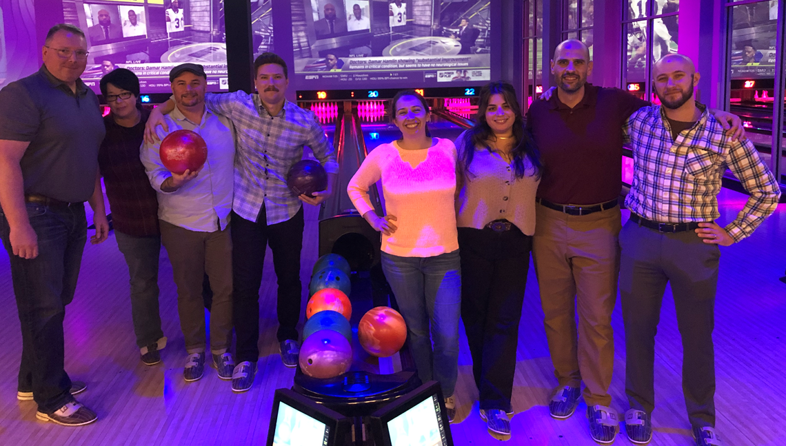 Blueprint Team at the bowling alley